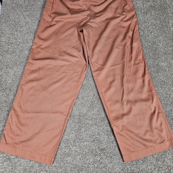 Madewell Pants Womens 12 Tall Neale Straight Leg Drapeweave High Rise Pleated - Picture 4 of 13